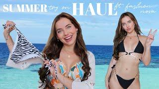 Fashion Nova Summer  try-on haul (bikinis, dresses and matching sets)