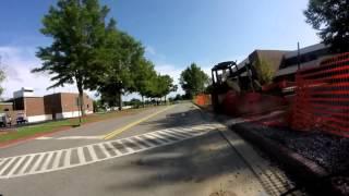 RIDING BICYCLE AROUND UNIVERSITY OF CENTRAL ARKANSAS UCA CAMPUS