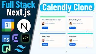 Build a Full Stack Next.js App with Google Calendar - TypeScript, Drizzle, ShadCN, Tailwind