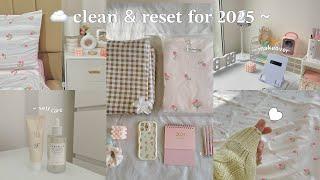 2025 Reset ️ new room + desk makeover| unboxing haul ~ planning & cleaning 