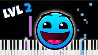 Geometry Dash - Level 2 (Back On Track)  Piano Tutorial