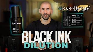 How to dilute black pigment for scalp micropigmentation? | SMP Tutorial