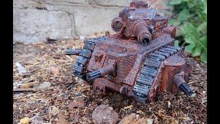 Модели из бумаги и картона. Паперкрафт танк Leman Russ МК1С W40k. Танк из бумаги своими руками.