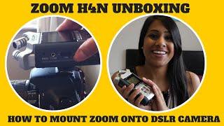 Zoom H4N review & unboxing AND it does mount onto DSLR camera!