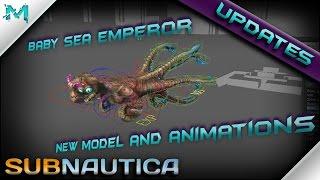 Subnautica UPDATES! New Sea Emperor Baby Model,  Animations, and Hatching Enzymes.