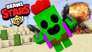 Monster School : BRAWL STARS SPIKE CHALLENGE - MCPE Minecraft Animation