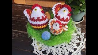 Пасхальный декор- курочки крючком / Easter decor - crochet chickens