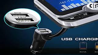 Bluetooth FM Transmitter for Car, Clydek Car Charger Adapter 1.8” Large Display Bluetooth Car Adapt