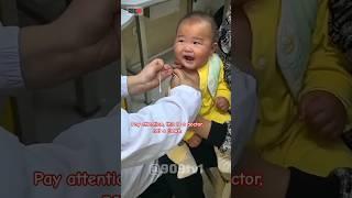 Pay attention, this is a doctor, not a clown.#baby #cry