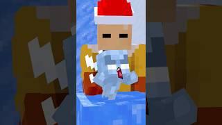 Help Herobrine Win Sculpting Ice Challenge (Bones - Imagine Dragons)  #minecraftshorts #herobrine