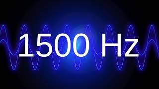 1500 Hz clean pure sine wave TEST TONE 1.5 khz frequency