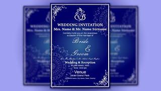 Wedding Invitation card Design - CorelDRAW Tutorial