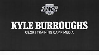 Defenseman Kyle Burroughs | 09.26 LA Kings Training Camp Media Availability