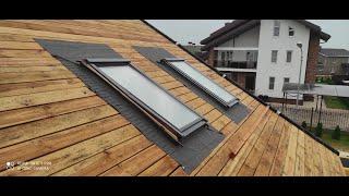 Монтаж окна VELUX под фальцевую кровлю . Видео инструкция.