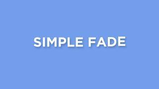 Simple Fade - After Effects Script