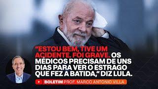 "ESTOU BEM, TIVE UM ACIDENTE. FOI GRAVE. OS MÉDICOS PRECISAM DE UNS DIAS PARA VER O ESTRAGO QUE FEZ