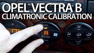 How to calibrate air condition in Opel Vectra B (Climatronic HVAC flaps diagnostic)