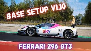 FERRARI 296 GT3 GT3 | ▸BASE SETUP◂ | FREE | ACC v1.10