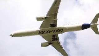 Airbus A350-1000 F-WWXL training at Brest airport.