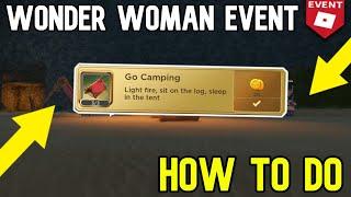 ROBLOX | Wonder Woman Event HOW TO DO GO CAMPING QUEST!