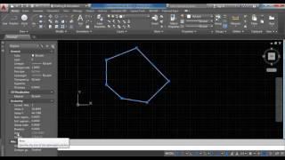 Determine area with Properties and Polyline features AutoCAD 2015