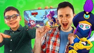 НОВЫЙ РЕЖИМ - НОКАУТ! ПАПА МАКС И ЕЛИСЕЙ ИГРАЮТ В BRAWL STARS! БРАВЛЕРЫ НА КАНАЛЕ ПАПА ДОМА!