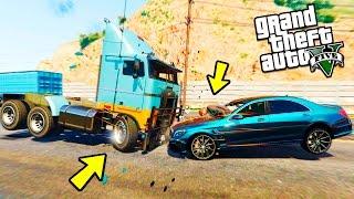 РЕАЛЬНАЯ ЖИЗНЬ В GTA 5 - ПОПАЛ В СТРАШНУЮ АВАРИЮ НА MERCEDES S63 AMG! ВОТЕР