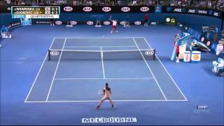 Wawrinka vs Djokovic Australian Open 2014 amazing break point