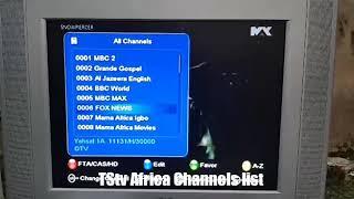 TStv Africa latest position and frequency 2018