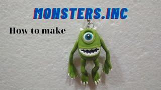 How to make Monsters.Inc | Polymer clay figure tutorial | Clay art - Vicky25Crafts