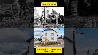 Then and Now WW2 Luxembourg #ww2 #history #thenandnow #veteran #luxembourg #shorts #viralshorts