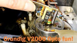 Grundig 2x4 V2000 breaking the tape when rewinding - Opto fun!