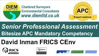 Senior Professional Assessment APC Mandatory Competency APC Expert Webinar