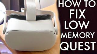 How To FIX Low Memory On Oculus Quest 2! (2023)