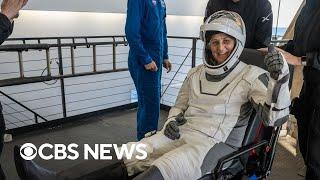 Starliner astronauts exit SpaceX capsule after returning to Earth