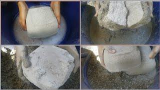 giant bowls of gritty stoney block texture ️pls subscribe #ssasmr #asmr #cementasmr