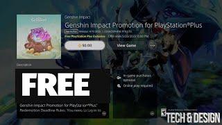 How to Download Genshin Impact Promotion for PlayStation Plus Free on PS5 | PlayStation | PS4