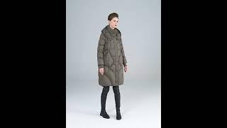 Women's lightweight padded quilted jacket long puffer clothes goose down Fleeced cloth coats 2410313