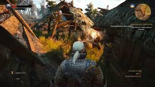 The Witcher 3 - Cheesing while underpowered in a mission