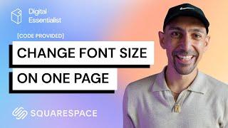 Squarespace How to Change Font Size on One Page [Code Provided]