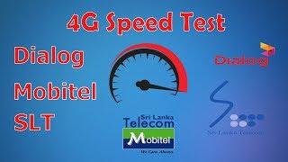 Dialog | Mobitel | SLT 4G Speed Test !! Sri Lanka