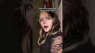When the Goth Says She has a “Spot” #goth #tradgoth #tradgothmakeup #gothmakeup #gothgirl