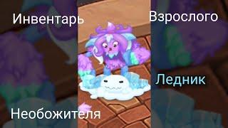 Инвентарь взрослого ЛЕДНИКА в игре My Singing Monsters