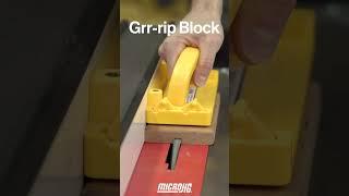 Buy a Grr-rip Block and get a FREE Deflector/Connector! Microjig.com