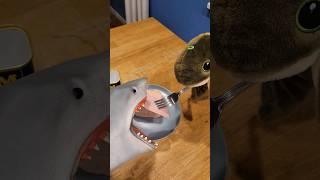 Hungry Hand eats SPAM Ham with Toto!