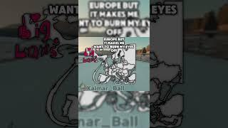 Europe but MY EYES! IT BURN! #countries #geography #fun #mapping #history #edit #Kalmar_ball #mapper