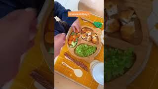 Los platitos son de oh my coco  #smallbusiness #montessori #montessorimom #sustentable