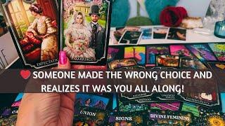 ️ SOMEONE MADE THE WRONG CHOICE AND REALIZES IT WAS YOU ALL ALONG! #tarot #soulmate #love #truelove