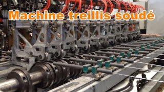 Machine automatique pour treillis a souder 3-6mm/ fench mesh making machine