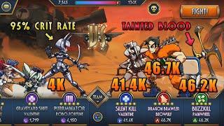 [Skullgirls Mobile] 4k Silver Purrminator VS 134k team LONGSHOT